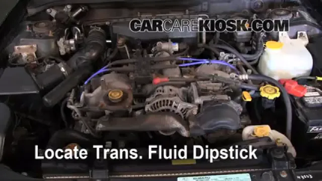 1999 Subaru Impreza Outback 2.2L 4 Cyl. Liquide de transmission Vérifier le niveau de liquide